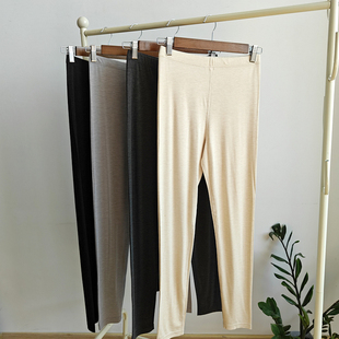 200克双面磨毛德绒珠花色纺腈纶保暖裤秋裤打底裤女士衬裤薄款