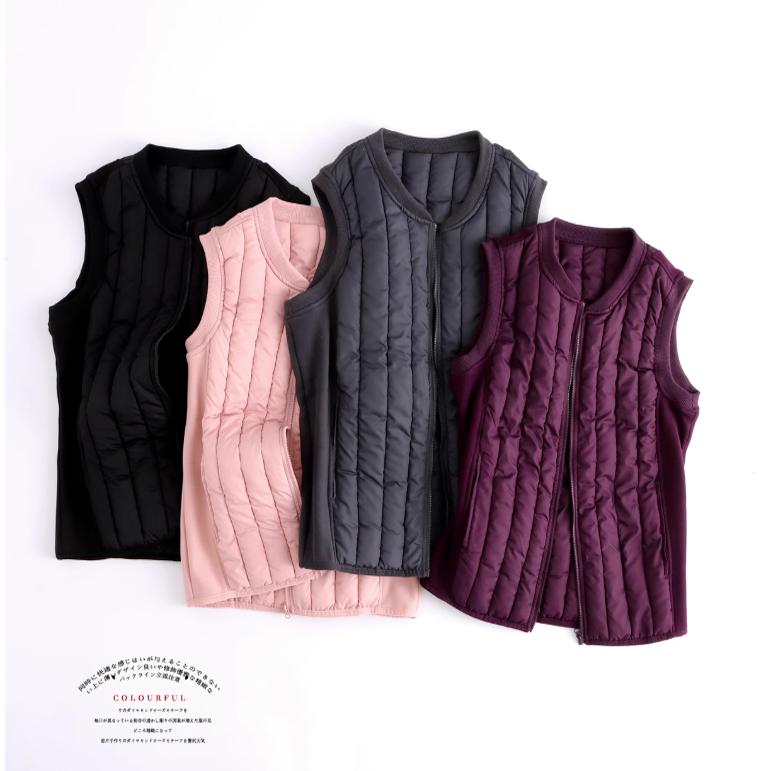 清仓特价 加厚羽绒棉奥粒绒复合棉马甲男女秋冬马夹圆领中老年