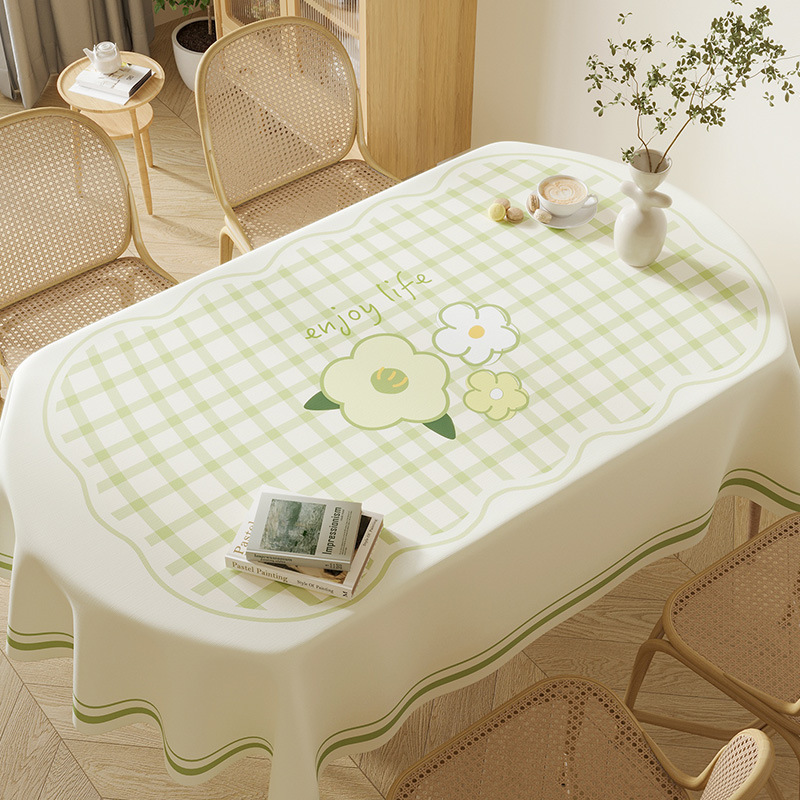 2024年新款小清新桌布免洗防水防油PVC餐桌桌布台布盖布茶几桌布