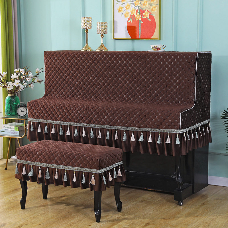 荷兰绒吊坠半包钢琴罩钢琴套二件套