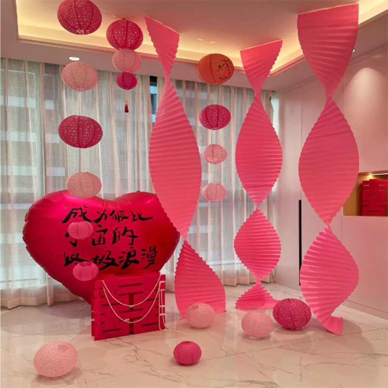 新年元旦氛围布置装饰吊饰秋季秋天灯笼背景吊顶店铺橱窗场景挂件