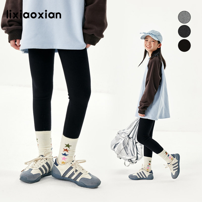 梨小闲长裤磨毛高弹百搭打底裤