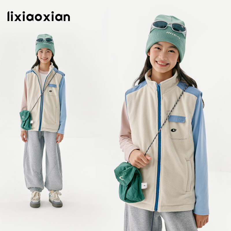 梨小闲原创摇粒绒暖绒保暖马甲