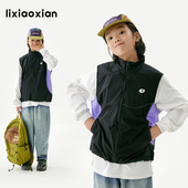 秋款 梨小闲原创女童装 软壳轻量级防泼水 中大童马甲外套