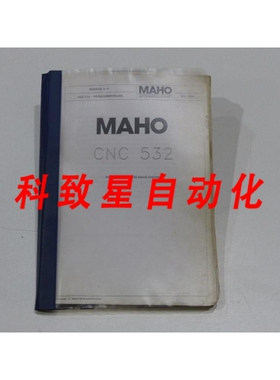 工业配件MAHO CONTROL CNC 532 的 MAHO编程 3/3