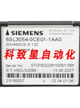 工业配件S120 卡 6SL3054-0CE01-1AA0 6SL3 0