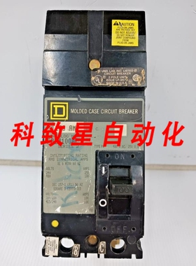 工业配件100安培 I-LINE 塑壳断路器2极480VACFA24100BC