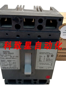 工业配件GE 100安培断路器3极600VAC18KA 480VACTED136100WL