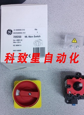 工业配件GE 789200 ML主开关 600VAC10HP 最大 25A