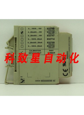 工业配件832748 (W408-00A5)模拟隔离器4.20MA/0.10V