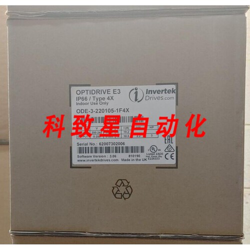 工业配件OPTIDRIVE ODE20105-1F4X 240V 1PHPH 3HP NEMA4X