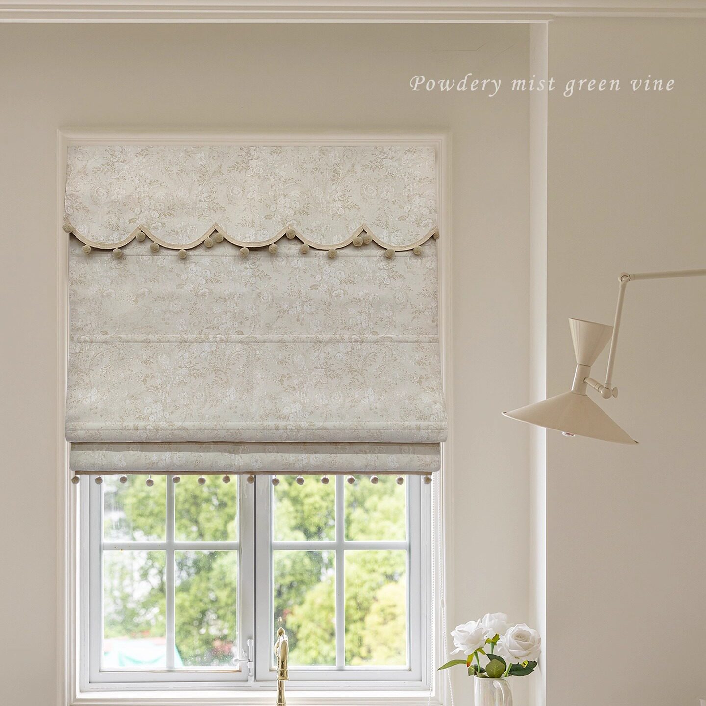 莫里斯 法式中古优雅浪漫风现代风格定制罗马帘/升降帘/布百叶