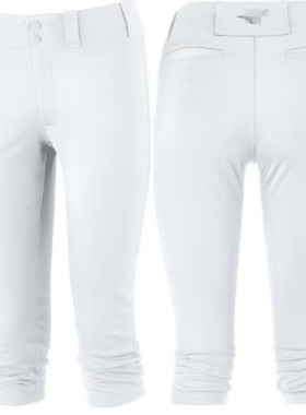 美单专业棒垒球七分裤春夏薄款速干透气成人儿童青少年白黑灰色