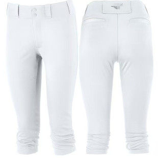 美单专业垒球七分裤 速干透气成人儿童青少年白黑灰色 春夏薄款