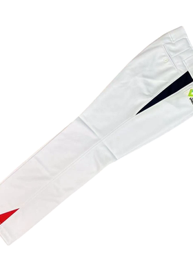 钻石球场 成人 青少年 优质棒球裤 垒球裤 直筒 男女 白色