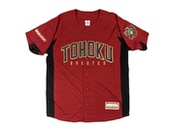 全新 出口日本 正品 球员版 酒红刺绣男女 NPB乐天金鹰职业队棒球服