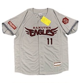 棒球服 球员版 正品 出口日本 灰色 职业队 全新 成人刺绣 乐天金鹰