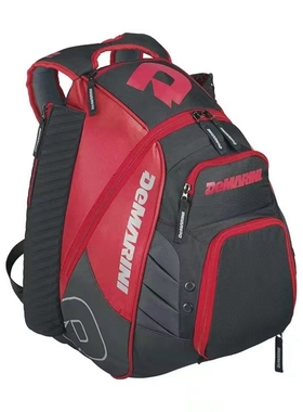 美国专业棒球背包双肩包独立鞋仓大容量装备包插棒防水黑红黄蓝紫