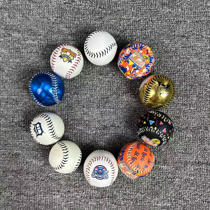 美职花色纯色小型纪念棒球照片球