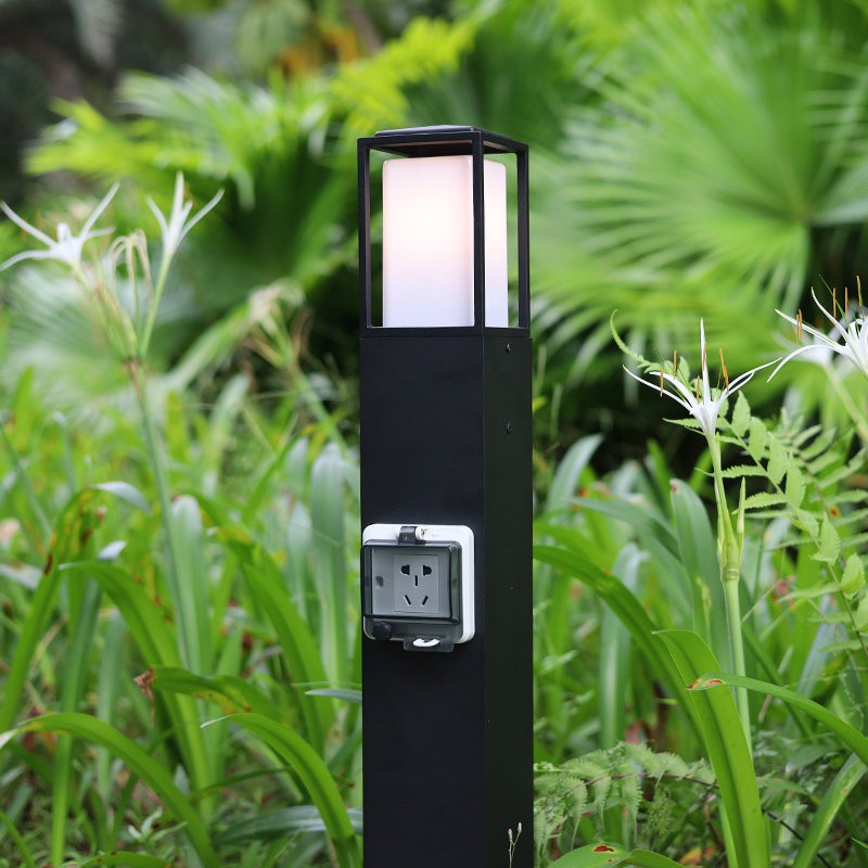 户外防水草坪灯庭院灯明装带插座草地灯别墅花园景观防雨铝接线板,家装灯饰光源,草坪灯,淘宝优惠券,粉丝福利购,淘宝优惠卷