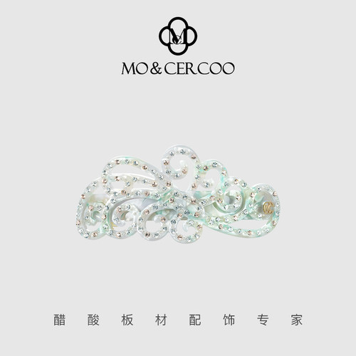 Mo&Cercoo醋酸发夹女后脑勺一字夹女马尾夹发卡女新款发饰