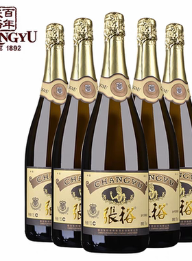 张裕苹果起泡酒张裕婚庆起泡酒1500毫升6瓶箱 比赛庆祝喷射汽泡酒