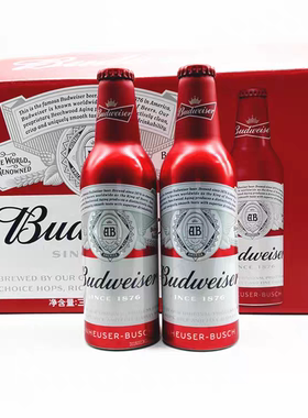 整箱百威啤酒国产铝罐百威355ml*24瓶 红色铝瓶百威新
