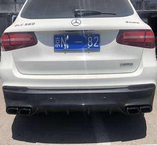 奔驰GLC升级GLC63 GLC43 AMG包围套件 前杠总成竖条中网 尾唇尾喉