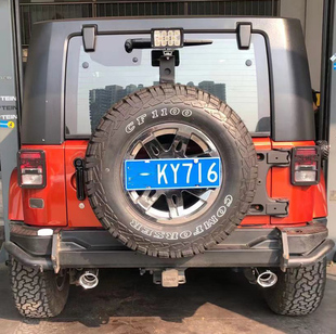 Jeep牧马人撒哈拉 罗宾汉专用侧边双出阀门排气管改装跑无损安装