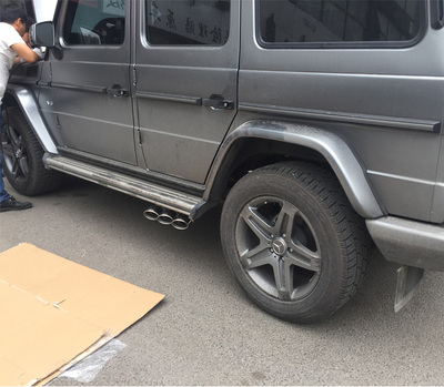 G500/G550/G55/G63/G65改装排气管 中尾段六出阀门消声器