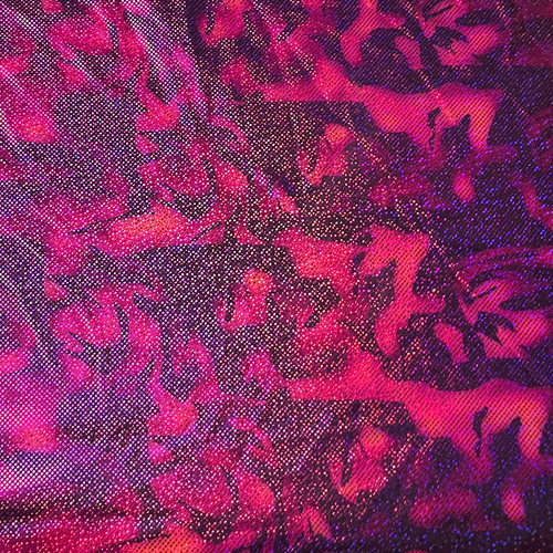 莱卡布数码印花加烫金高弹力布四面弹力布料服装服饰内衣内裤面料