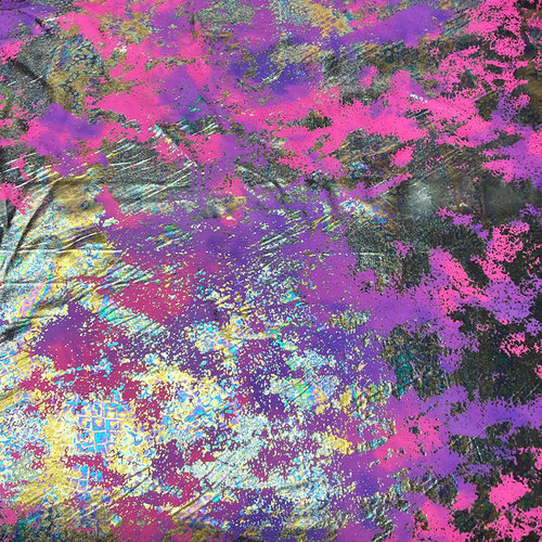 莱卡布烫金布料鳞纹烫金工艺高弹力布四面弹力布料服装内衣内裤布