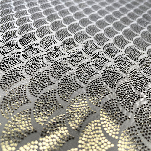 莱卡布鳞纹烫金面料无弹力布料舞蹈服舞台服裙装内衣裤面料莱卡布