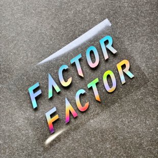 适用FACTOR公路车下管标改色防水贴纸