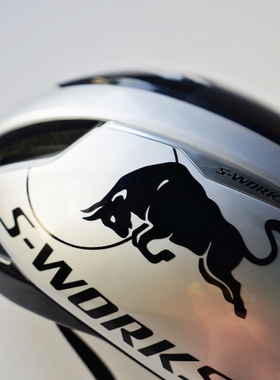 适用闪电PROLOMO气动EVADE3头盔车架红REDBULL牛美化贴纸定制