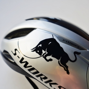 适用闪电PROLOMO气动EVADE3头盔车架红REDBULL牛美化贴纸定制