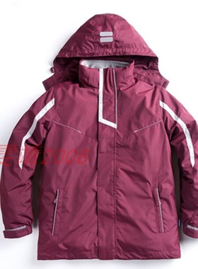 伊顿校服款冬季棉衣男童女童脱卸式棉服儿童学生校服冲锋衣14X101