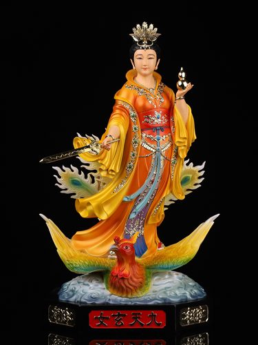 树脂祝福中式家用九天玄女摆件