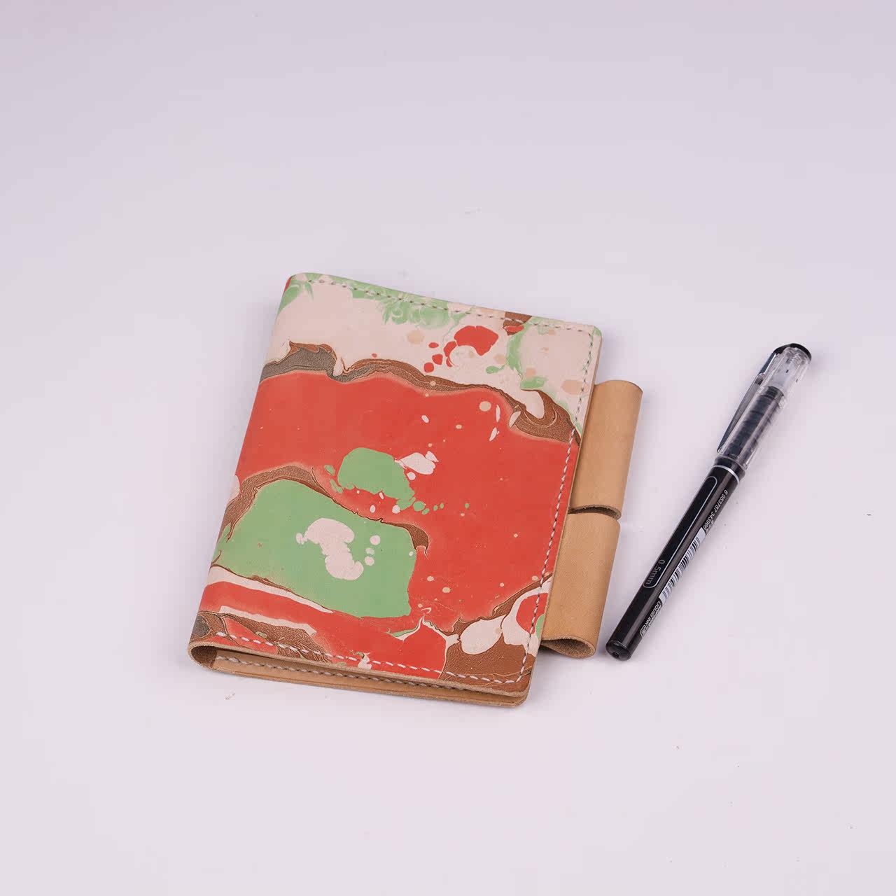 「 JOE GOODS 」Ink flow Wet extension Marbling manual genuine leather Card Holder Passport Casein the Leather/Lady bags/Men's bag, Document bag  category - from Buy2taobao.com to provide professional Taobao agent buy service