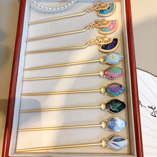 【成品】发簪发夹布艺非遗名家宋锦古风簪子复古古典国风手工发饰