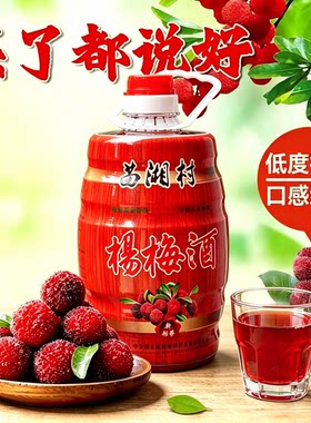 杨梅酒12度5斤靖州自酿杨梅子酒