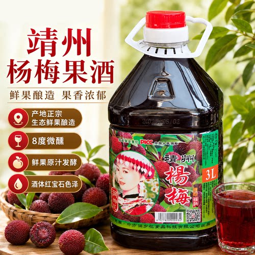 靖州洞乡花杨梅果酒女生微醺米酒