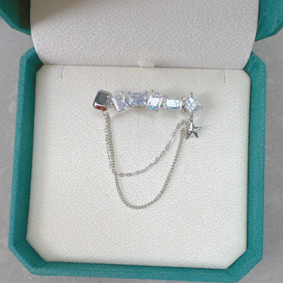 设计感小众一字胸针小香风别针女