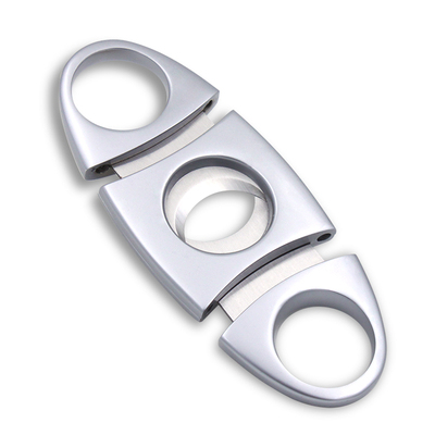 雪茄刀 雪茄烟剪刀精磨银白不绣钢雪茄剪刀