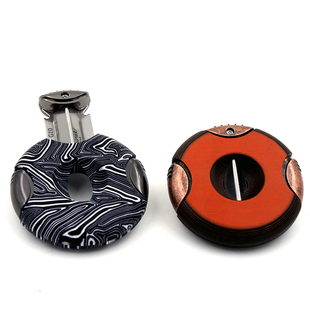 鲁宾斯基雪茄剪刀圆形V切便携轻便G10材质顺滑锋利断头台西卡剪烟