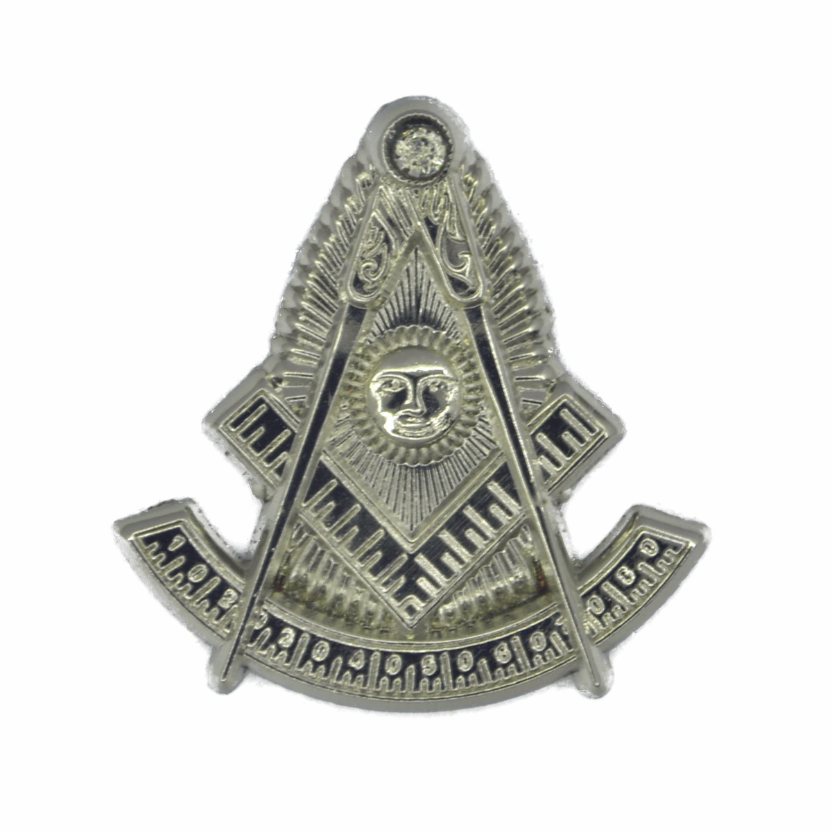 Freemasonry共济会英伦风格镶嵌水钻镀银徽章男士绅士 西服小领章
