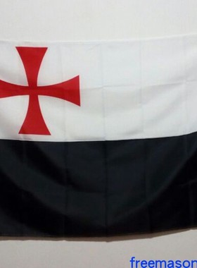 Knights Templar Flag圣殿骑士团出口骑士团影视道具旗帜布艺布画