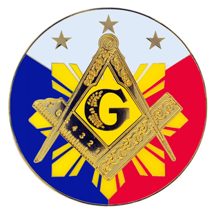 菲律宾共济会车头标Philippines国旗图案汽车改装件金属车标圆形