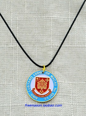 爱尔兰共济会澳门镀金百搭吊坠