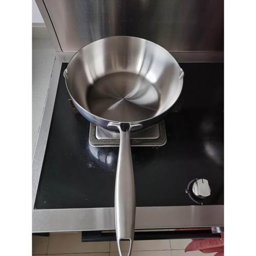 304不锈钢简约实用煎锅煮锅